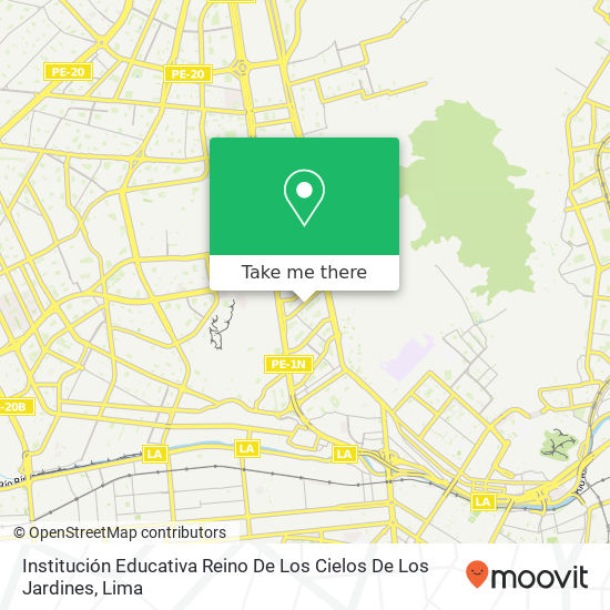 Institución Educativa Reino De Los Cielos De Los Jardines map
