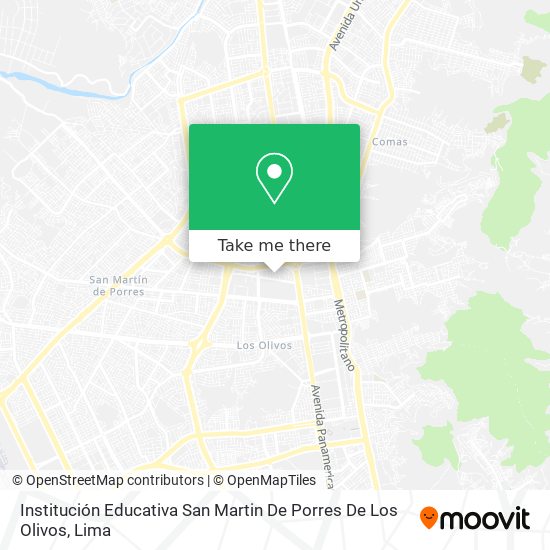 Institución Educativa San Martin De Porres De Los Olivos map