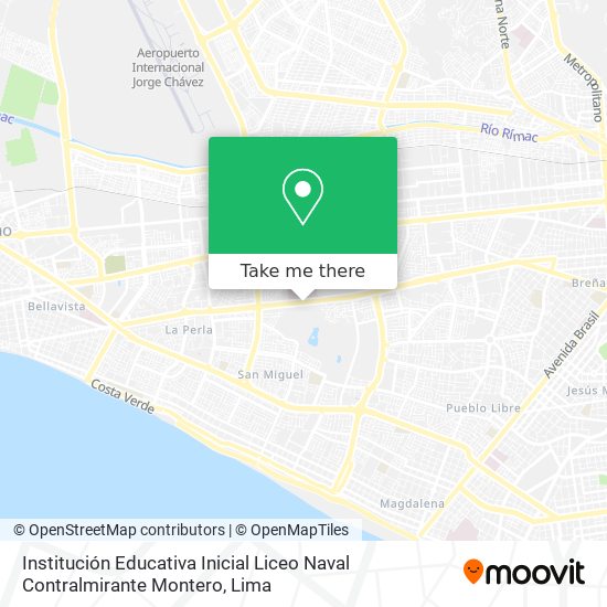 Institución Educativa Inicial Liceo Naval Contralmirante Montero map