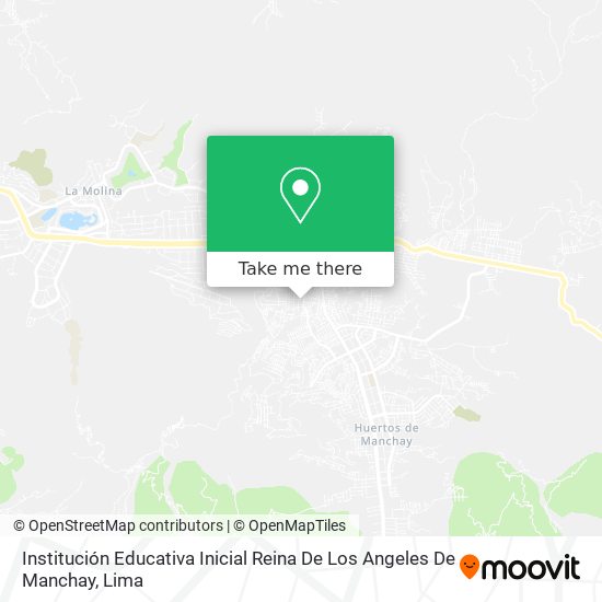 Institución Educativa Inicial Reina De Los Angeles De Manchay map