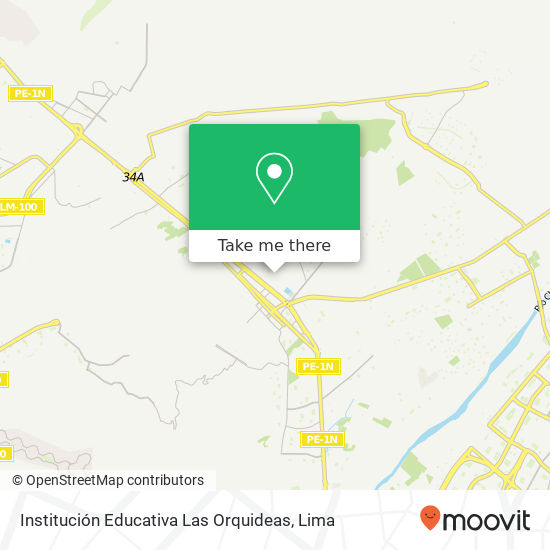 Institución Educativa Las Orquideas map