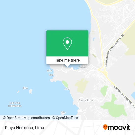 Playa Hermosa map