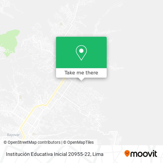 Mapa de Institución Educativa Inicial 20955-22