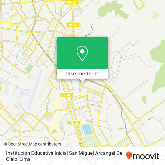 Institución Educativa Inicial San Miguel Arcangel Del Cielo map