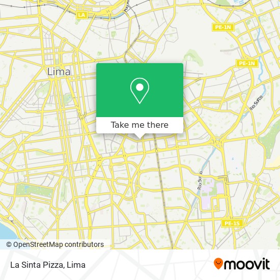 La Sinta Pizza map