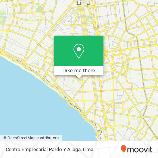 Centro Empresarial Pardo Y Aliaga map