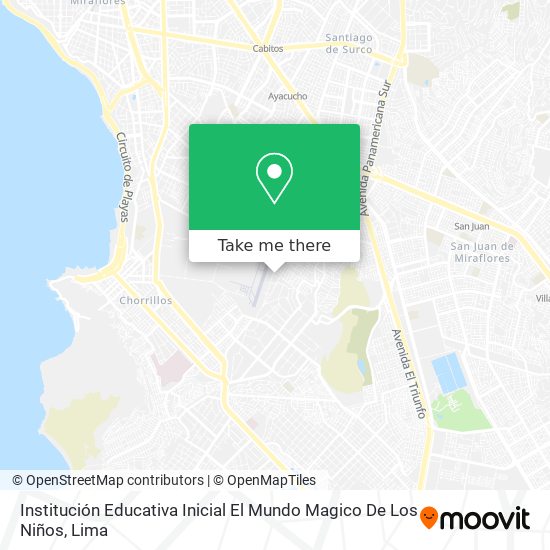 Institución Educativa Inicial El Mundo Magico De Los Niños map