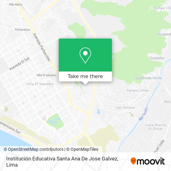 Institución Educativa Santa Ana De Jose Galvez map