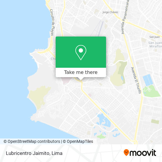 Lubricentro Jaimito map