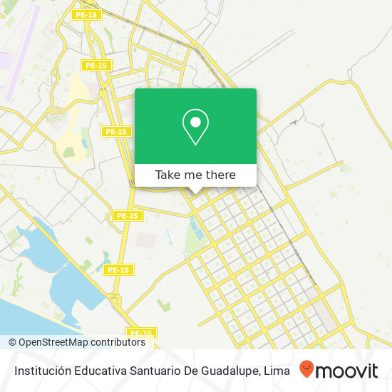 Mapa de Institución Educativa Santuario De Guadalupe