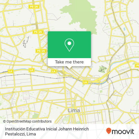 Institución Educativa Inicial Johann Heinrich Pestalozzi map