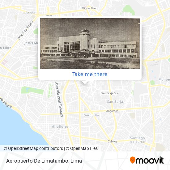 Aeropuerto De Limatambo map