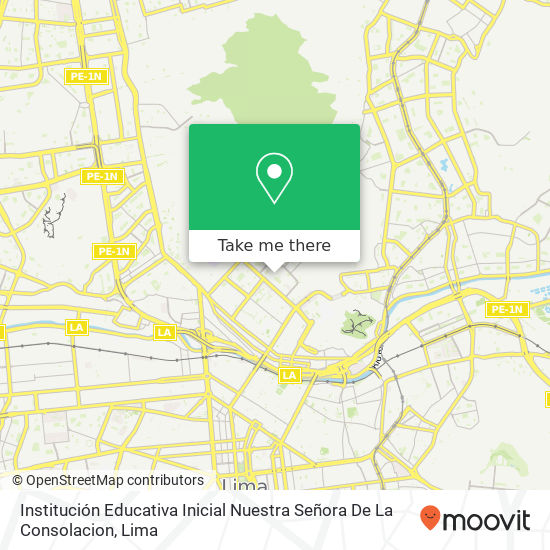 Institución Educativa Inicial Nuestra Señora De La Consolacion map