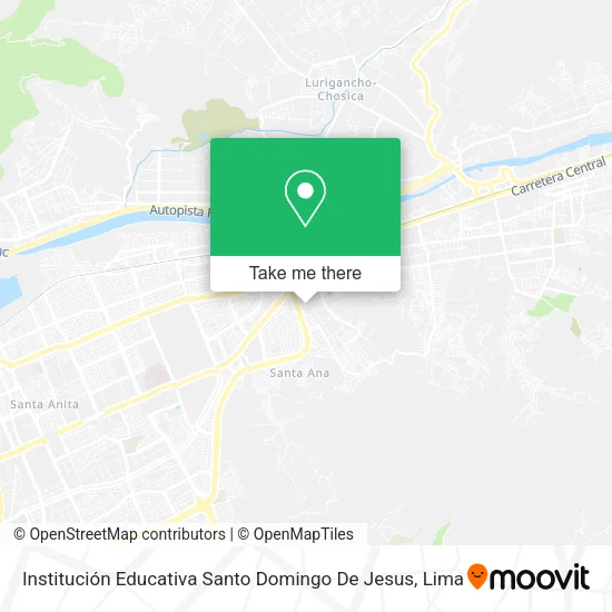 Mapa de Institución Educativa Santo Domingo De Jesus