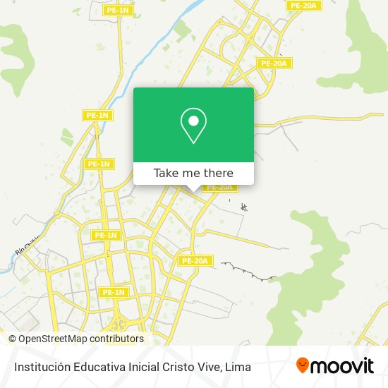 Institución Educativa Inicial Cristo Vive map