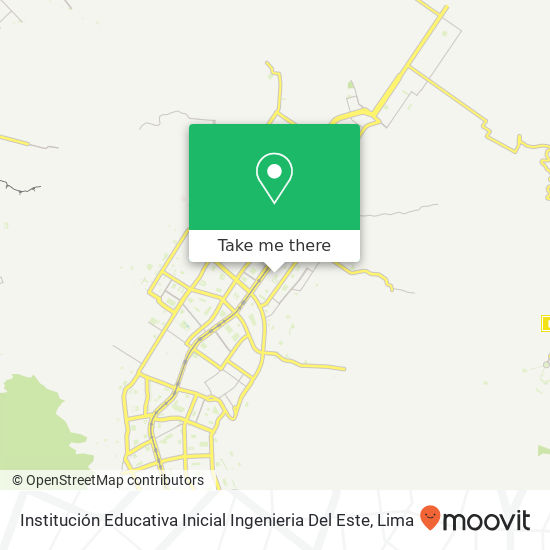 Institución Educativa Inicial Ingenieria Del Este map