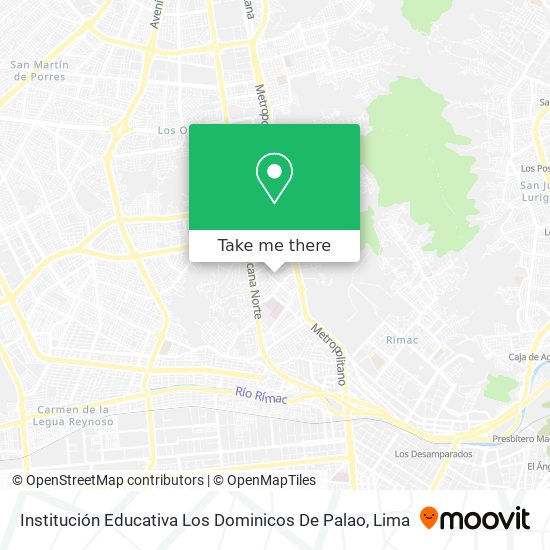 Institución Educativa Los Dominicos De Palao map