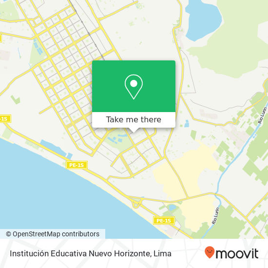 Mapa de Institución Educativa Nuevo Horizonte