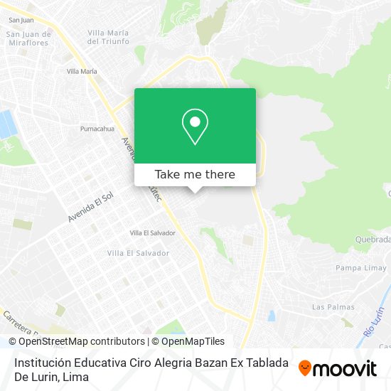 Institución Educativa Ciro Alegria Bazan Ex Tablada De Lurin map
