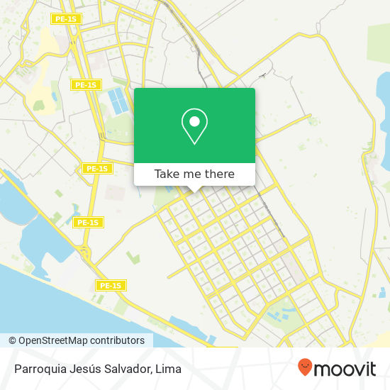 Mapa de Parroquia Jesús Salvador