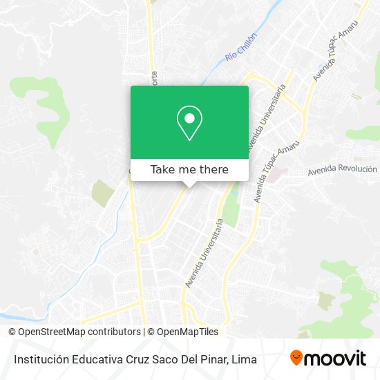 Mapa de Institución Educativa Cruz Saco Del Pinar