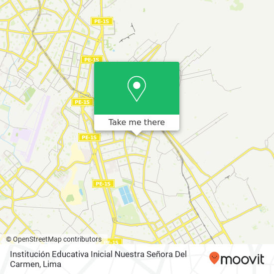 Institución Educativa Inicial Nuestra Señora Del Carmen map