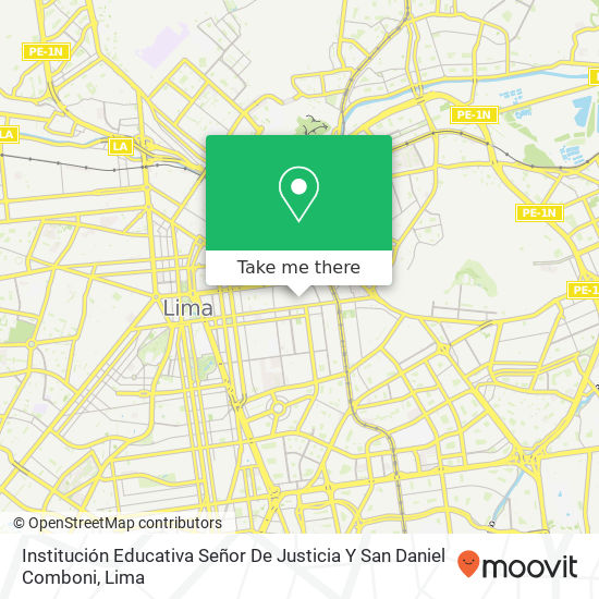 Institución Educativa Señor De Justicia Y San Daniel Comboni map