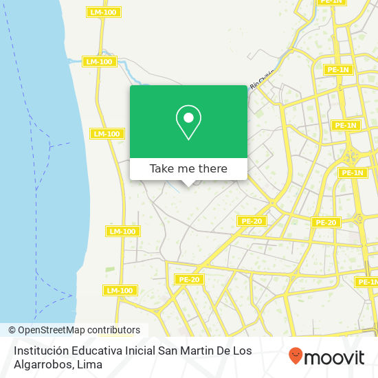 Institución Educativa Inicial San Martin De Los Algarrobos map