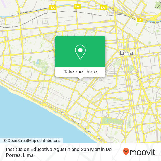 Institución Educativa Agustiniano San Martin De Porres map