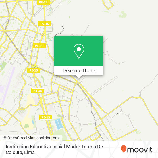 Institución Educativa Inicial Madre Teresa De Calcuta map