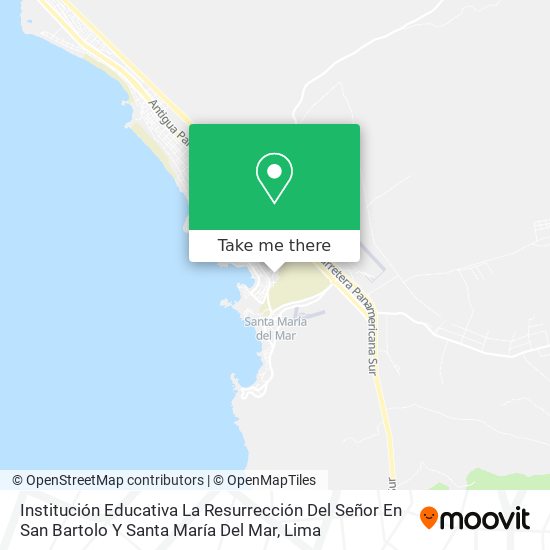 Institución Educativa La Resurrección Del Señor En San Bartolo Y Santa María Del Mar map