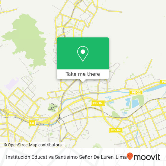 Institución Educativa Santisimo Señor De Luren map