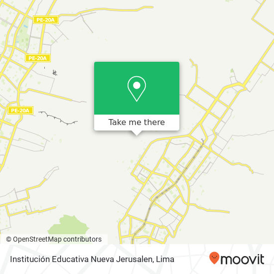 Institución Educativa Nueva Jerusalen map