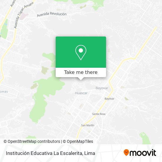 Mapa de Institución Educativa La Escalerita