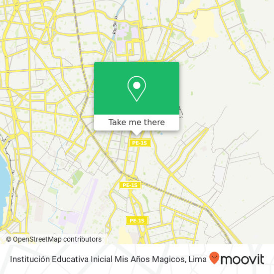 Institución Educativa Inicial Mis Años Magicos map