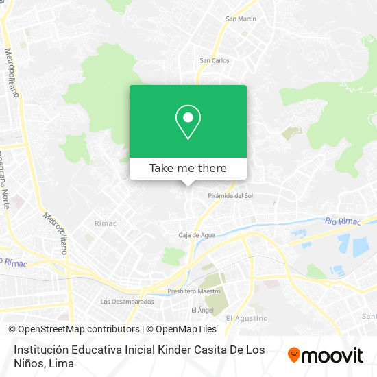 Mapa de Institución Educativa Inicial Kinder Casita De Los Niños