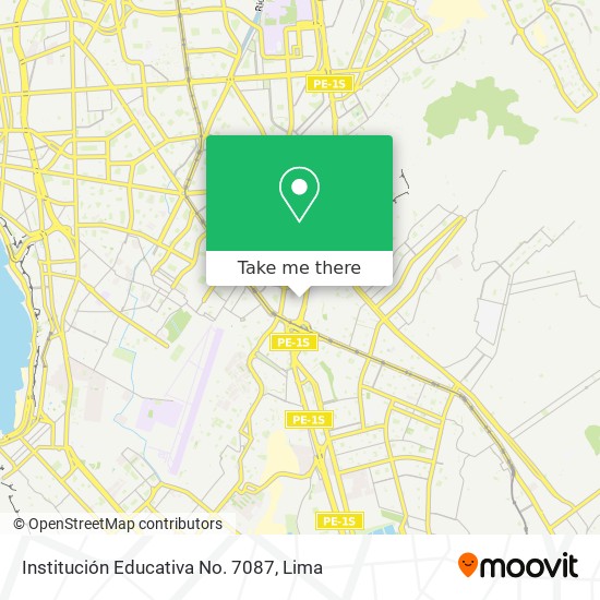 Mapa de Institución Educativa No. 7087