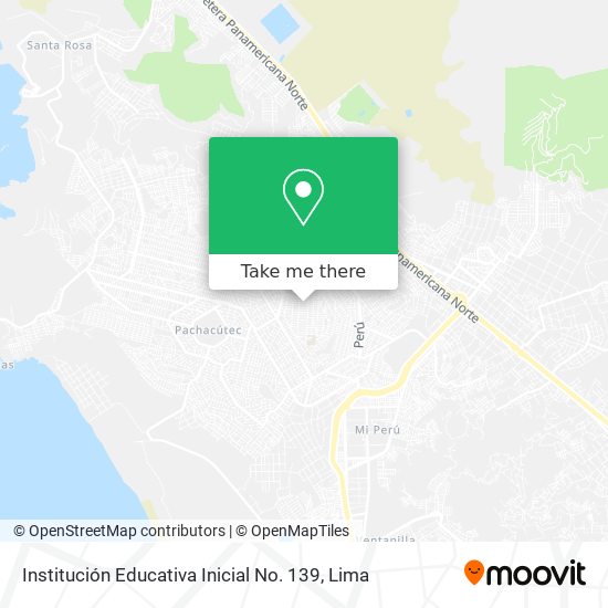 Institución Educativa Inicial No. 139 map