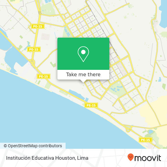 Institución Educativa Houston map