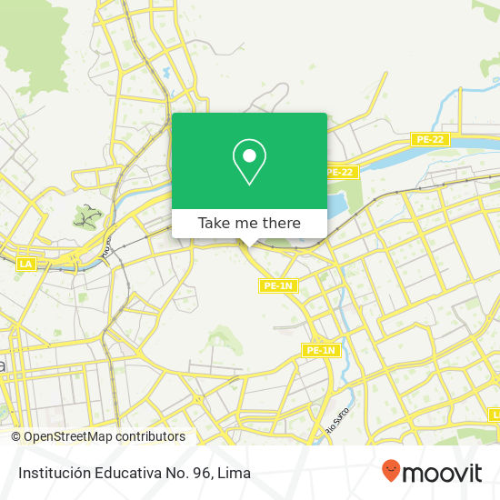 Institución Educativa No. 96 map