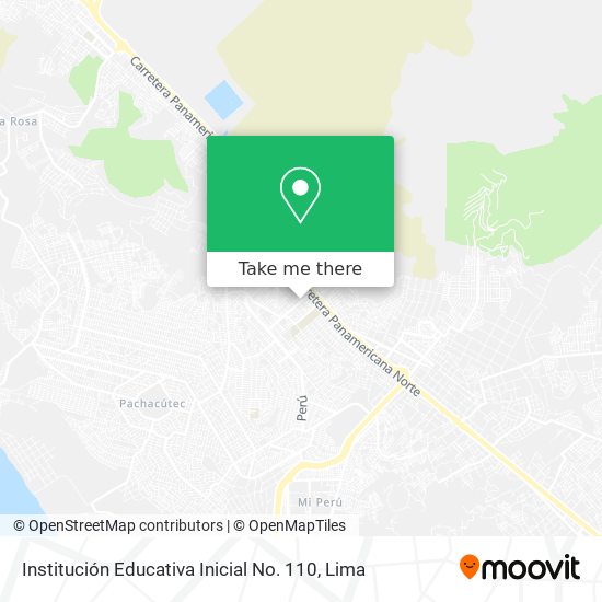 Institución Educativa Inicial No. 110 map