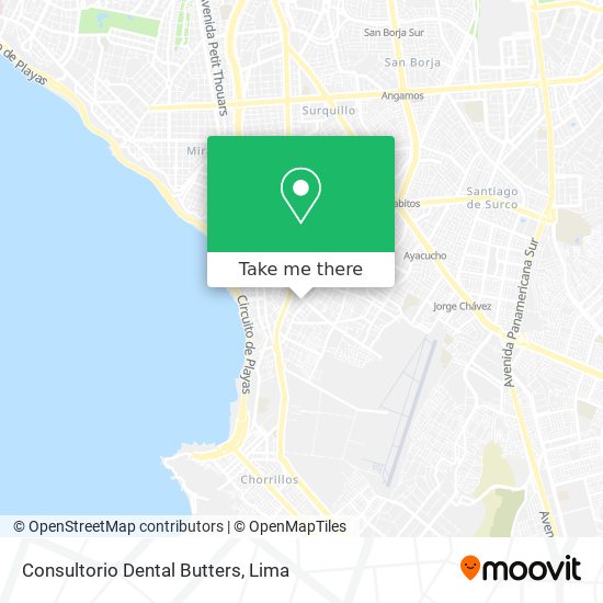 Consultorio Dental Butters map