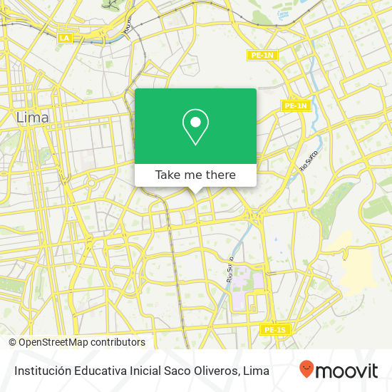 Institución Educativa Inicial Saco Oliveros map