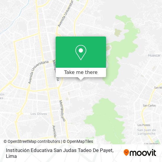 Mapa de Institución Educativa San Judas Tadeo De Payet
