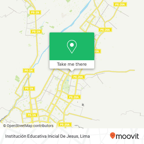 Institución Educativa Inicial De Jesus map