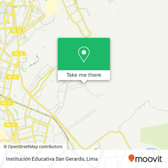 Institución Educativa San Gerardo map