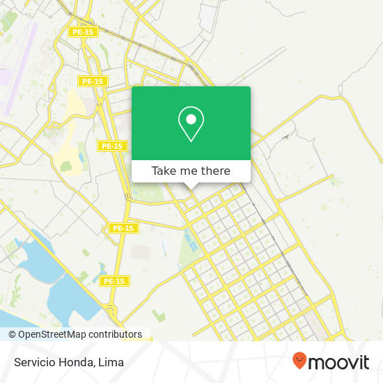 Servicio Honda map