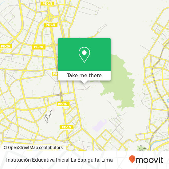 Institución Educativa Inicial La Espiguita map