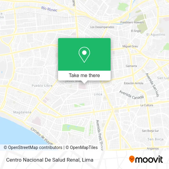 Mapa de Centro Nacional De Salud Renal