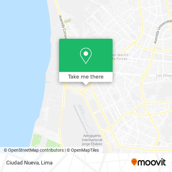 Mapa de Ciudad Nueva